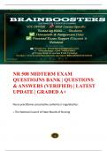 NR 508 EXAMS COMPILATION BUNDLE 