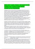 BIO 1500 EXAM BUNDLE
