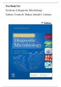 Test Bank For Textbook of Diagnostic Microbiology 7th Edition by Connie R&period; Mahon&comma; All Chapters 1-41