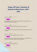 Oregon FSP Exam &sol; Questions & Expertly Verified Answers&comma; 2025 &sol; 2026&period;