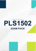 PLS1502 EXAM PACK 2026