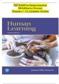 Test Bank For Human Learning 8th Edition By Ormrod&vert;All Chapters &lpar;1 - 15&rpar;&vert;Updated Version 2025&sol;2026 A&plus;