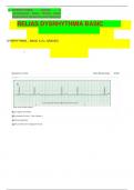 DYSRHYTHMIA BASIC A Competency Exam Relias Exam Elaboration Questions and Answers 