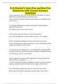 FLS Director's Quiz &lpar;Fire and Non-Fire Questions&rpar; with Correct Answers 2025&sol;2026