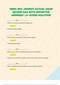 NBRC SDS &sol; NEWEST ACTUAL EXAM REVIEW Q&A WITH DEFINITIVE ANSWERS &sol; A&plus; SCORE SOLUTION
