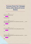 Tennessee Permit Test &sol; Strategies Review of Key Quizzes & Correct Answers&period; 