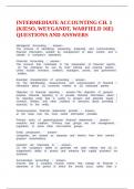 INTERMEDIATE ACCOUNTING CH&period; 1 &lpar;KIESO&comma; WEYGANDT&comma; WARFIELD 16E&rpar; QUESTIONS AND ANSWERS