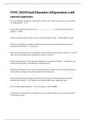 FINC 3610 Final Dismukes All questions with correct answers