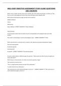 WGU D307 OBJECTIVE ASSESSMENT STUDY GUIDE QUESTIONS AND ANSWERS