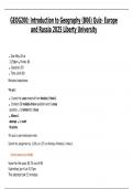 GEOG200&colon; Introduction to Geography &lpar;B06&rpar; Quiz- Europe and Russia 2025 Liberty University