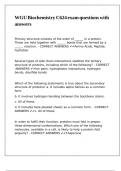 WGU Biochemistry C624 exam questions with answers
