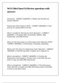WGU BioChem OA Review questions with answers