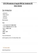 GEOG 200 Introduction to Geography &lpar;B06&rpar; Quiz&colon; Introduction 2025 Liberty University