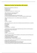 Phlebotomy Practice Test Questions with answers