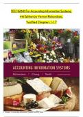  Complete TEST BANK For Accounting Information Systems&comma; 4th Edition by Vernon Richardson&comma; Verified Chapters 1 - 17&comma; Complete&period; >Download as Pdf File< UPDATED 2025