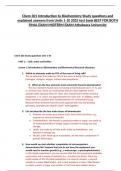 JULY 2025 Chem 301 Introduction to Biochemistry questions and explained answers from Units 1-10 2025 test bank BEST FOR BOTH FINAL & MIDTERM EXAM Athabasca University