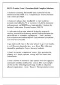 DECA Practice Exam 8 Questions With Complete Solutions