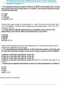 PTCB Practice Exam &lpar;Math&rpar; Questions with complete solution Grade A&plus;&period;