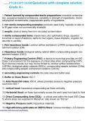 PTCB CSPT EXAM Questions with complete solution Grade A&plus;&period;