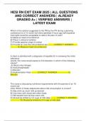 HESI RN EXIT EXAM 2025 &vert; ALL QUESTIONS AND CORRECT ANSWERS &vert; ALREADY GRADED A&plus; &vert; VERIFIED ANSWERS &vert; LATEST EXAM