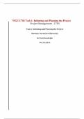 WGU C783 Task 1&colon; Initiating and Planning the Project &vert; 2025 Latest Update with complete solutions&period;