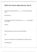 FDNY Fire Life & Safety Director Test 3 Questions with verified Complete Solutions&period;