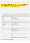 AMT EXAM COMPLETE STUDY WITH ALL CORRECT & 100&percnt; VERIFIED ANSWERS&vert;&vert;2025 LATEST VERSION&vert;ALREADY GRADED A&plus;&vert;JUST RELEASED
