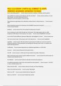 MLS 1113 EXAM 1 WITH ALL CORRECT & 100&percnt; VERIFIED ANSWERS &lpar;UPDATED TO PASS&rpar;