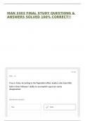 MAN 3303 FINAL STUDY QUESTIONS & ANSWERS SOLVED 100&percnt; CORRECT&excl;&excl;