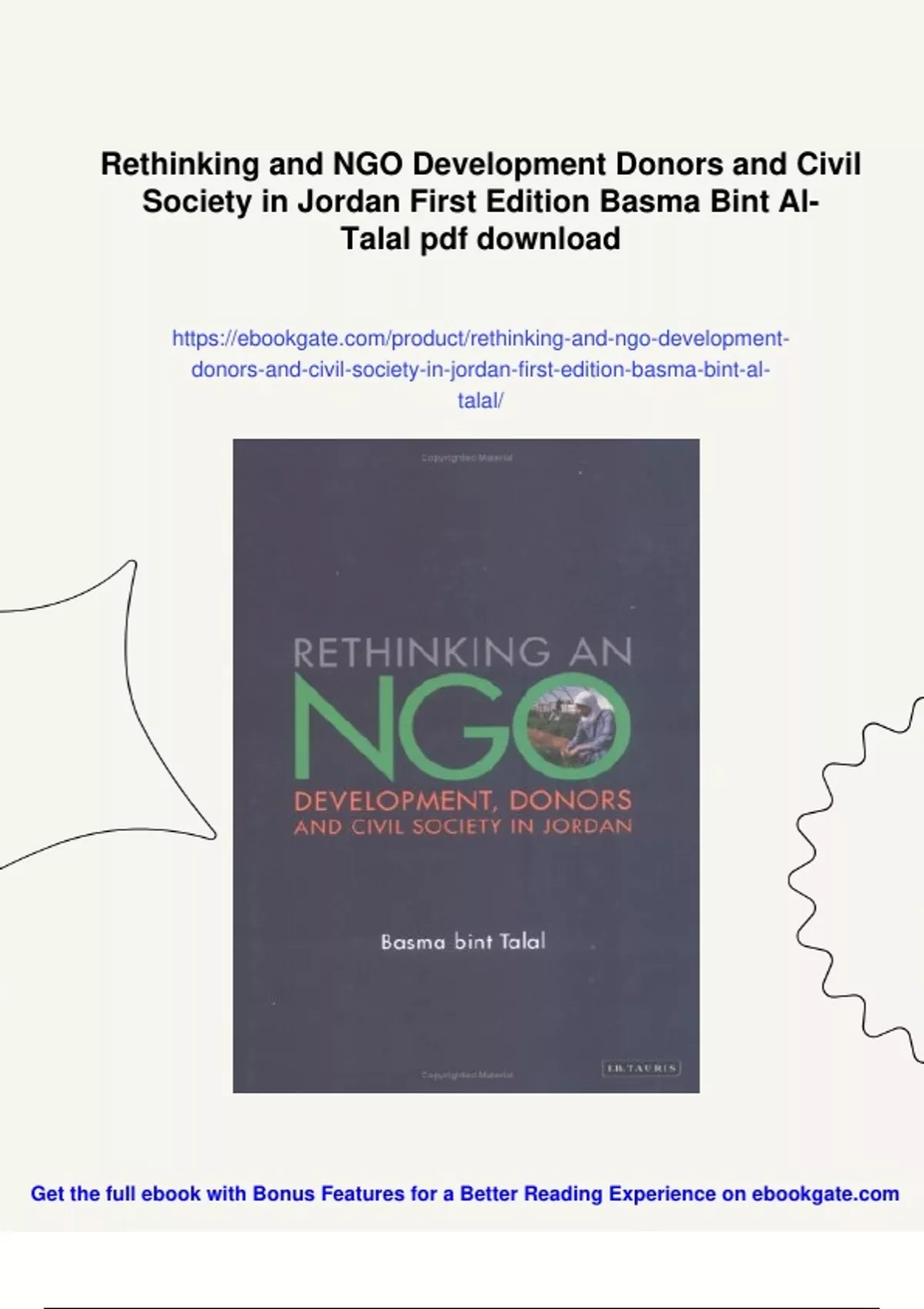 Summary Rethinking and NGO Development Donors and Civil Society in ...