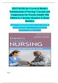 Test bank for craven hirnle s fundamentals of nursing concepts and competencies for practice kindle 10th edition by christ&period;&period;&period;