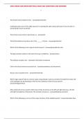 UNCC BRAIN AND BEHAVIOR FINAL EXAM 2025 QUESTIONS AND ANSWERS
