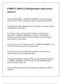 FSBPT LAWS EXAM questions with correct answers