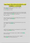 Gojet Final UPDATED QUESTIONS AND  CORRECT ANSWERS