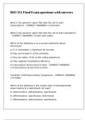 BIO 351 Final Exam questions with answers