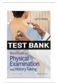 Bates&rsquo; Guide to Physical Examination and History Taking &ndash; 13th Edition by Bickley &ndash; Complete Test Bank & Rationales for Chapters 1&ndash;27