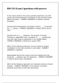BIO 351 Exam 2 questions with answers