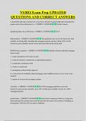 NYREI Exam Prep UPDATED  QUESTIONS AND CORRECT ANSWERS