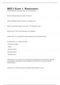 MDC1 Exam 1&comma; Rasmussen 2025&sol;2026&period; 180 Questions And Verified Answers 