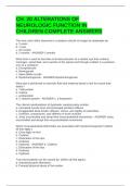 CH&period; 20 ALTERATIONS OF NEUROLOGIC FUNCTION IN CHILDREN COMPLETE ANSWERS