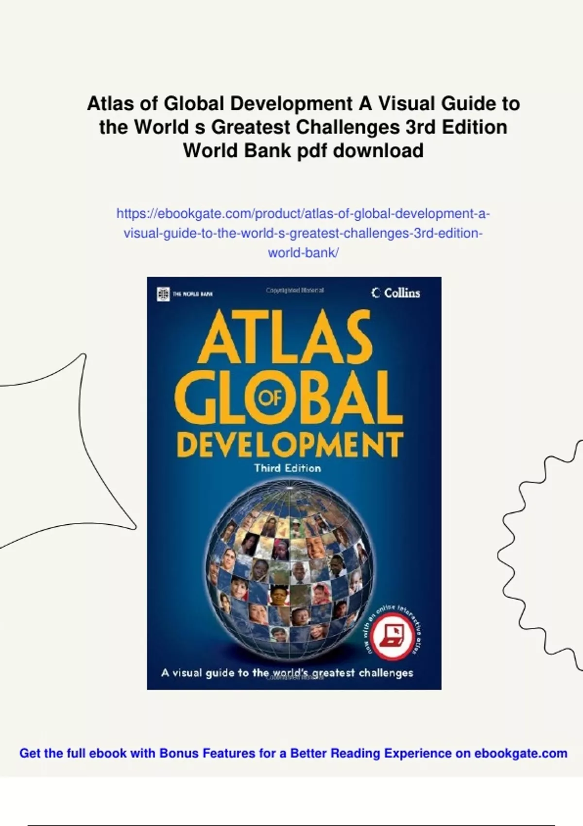 Summary Atlas of Global Development A Visual Guide to the World s ...