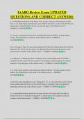 IAABO Review Exam UPDATED  QUESTIONS AND CORRECT ANSWERS