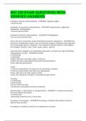 BIO 230 EXAM QUESTIONS WITH VERIFIED ANSWERS