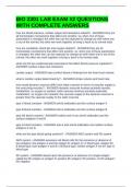 BIO 2301 LAB EXAM &num;2 QUESTIONS WITH COMPLETE ANSWERS