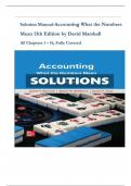 Solution Manual for Accounting What The Numbers Mean&comma; 13th Edition By David Marshall&comma; Complete All Chapters 1 - 16 Covered 100&percnt; Complete A&plus; Study Guide Latest Version
