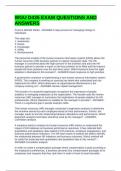 WGU D435 EXAM QUESTIONS AND ANSWERS