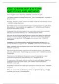 EENT Q-BANK NUR 634 EXAM QUESTIONS AND ANSWERS