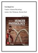Test Bank For Vander’s Human Physiology 16th Edition by Eric Widmaier, Hershel Raff, Kevin Strang, All Chapter 1-19. 