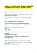 Biology II Tom Holder Exam 1 Questions and Answers Best rated A&plus; Guaranteed Success Latest Update