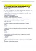 ALABAMA FIRE COLLEGE FIRE INSPECTOR 1 CORE EXAMS SET 2025&sol;2026 QUESTIONS AND ANSWERS RATED A&plus;